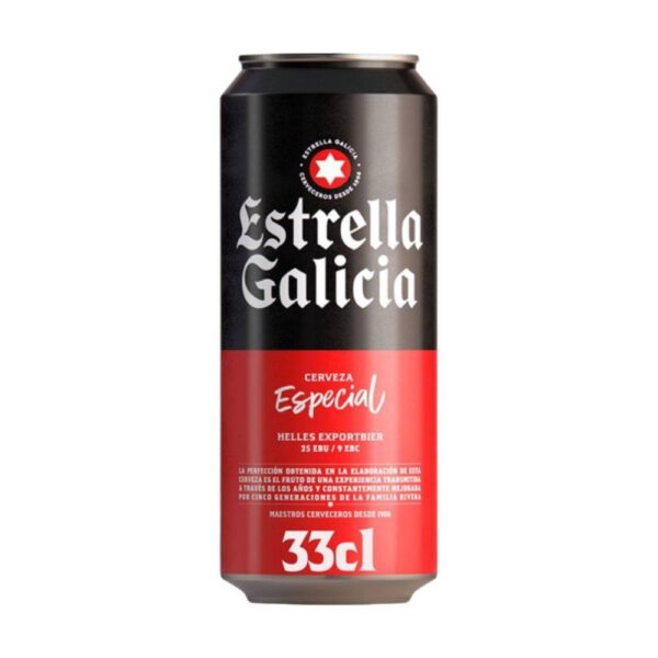 Estrella galicia 33 cl cerveza lata