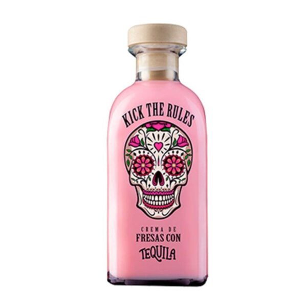 Crema Tequila Kick Rules Fresa 70Cl