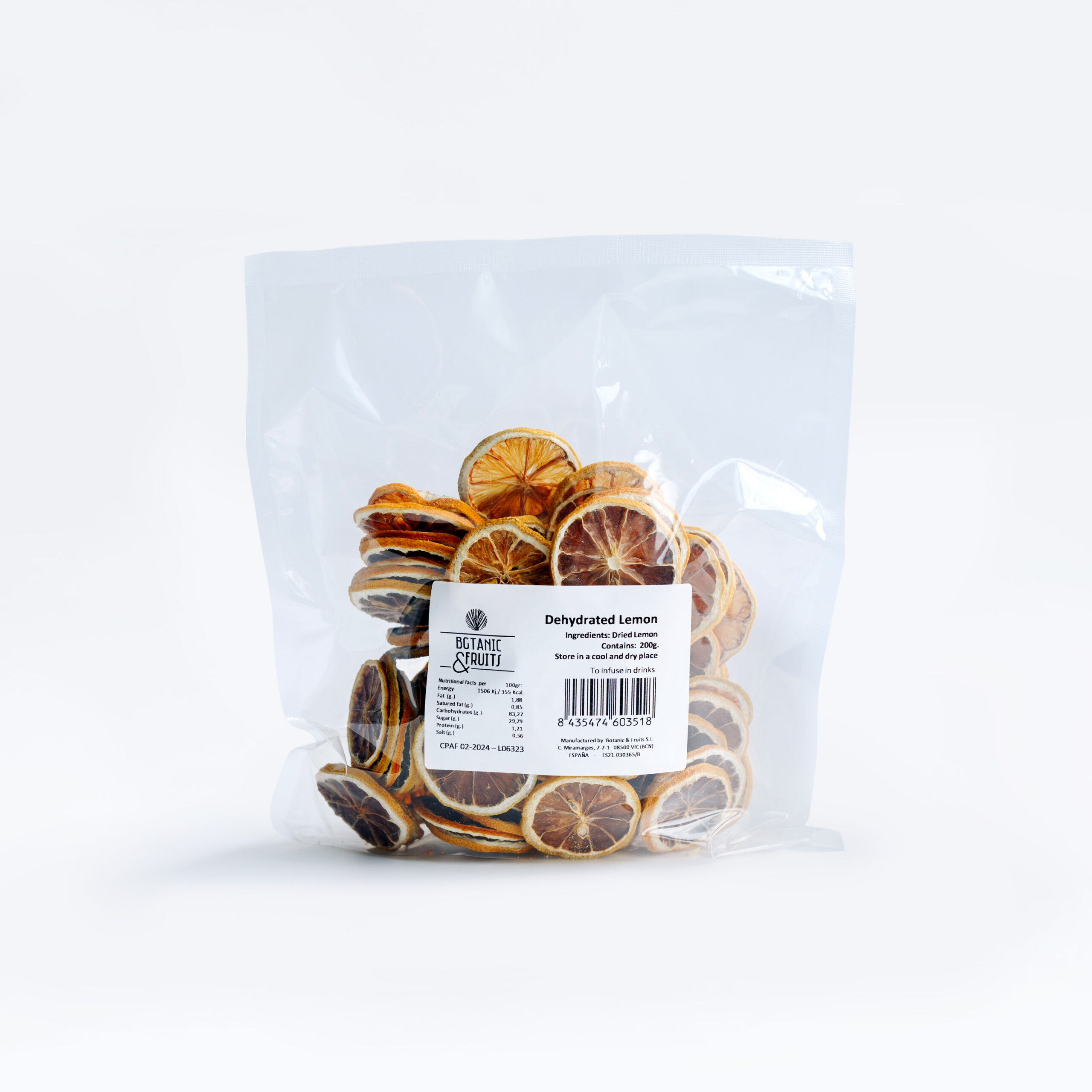 Fruta Deshidratada Botanic Limon 200Gr