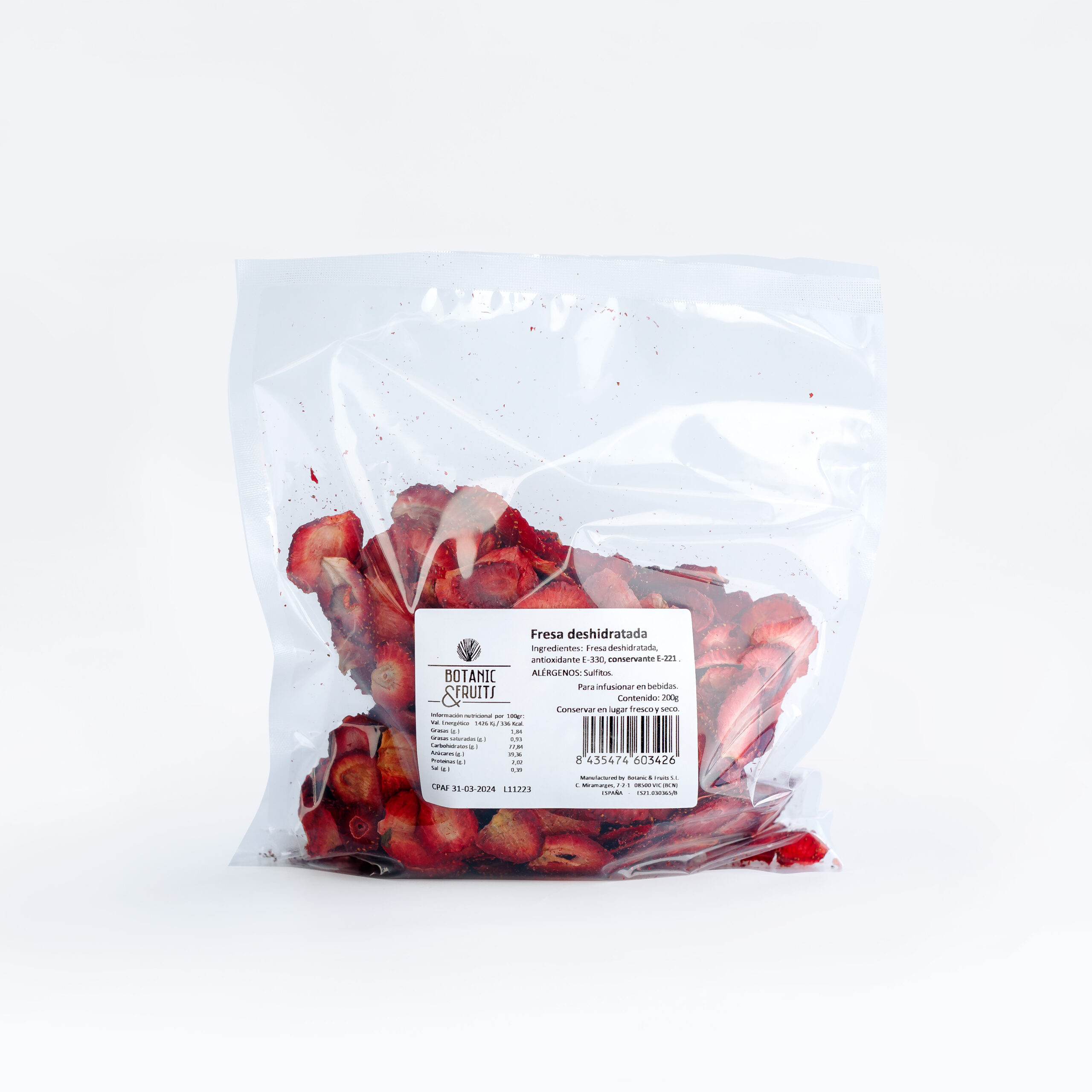 Fruta Deshidratada Botanic Fresa 200Gr