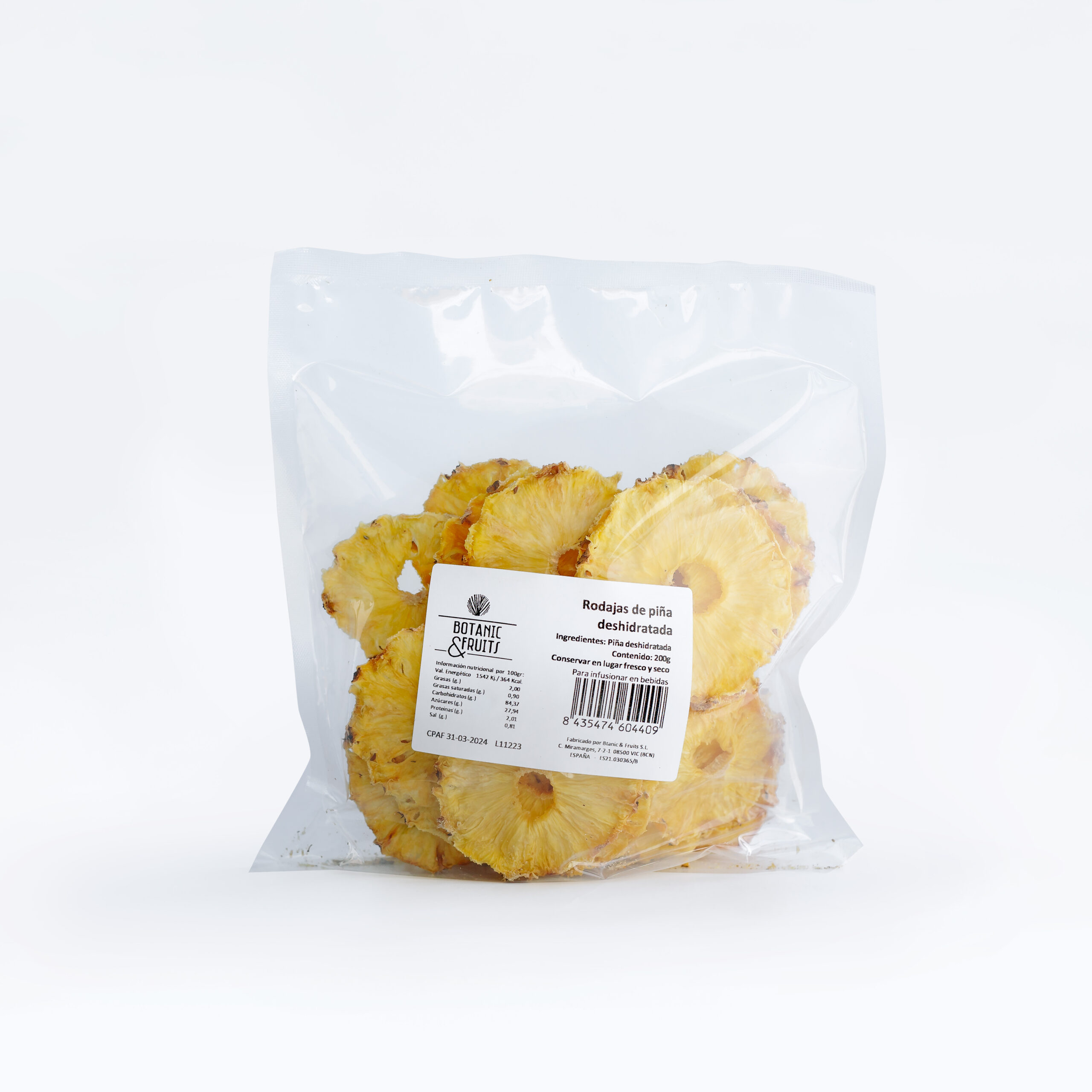 Fruta Deshidratada Botanic Piña 200Gr