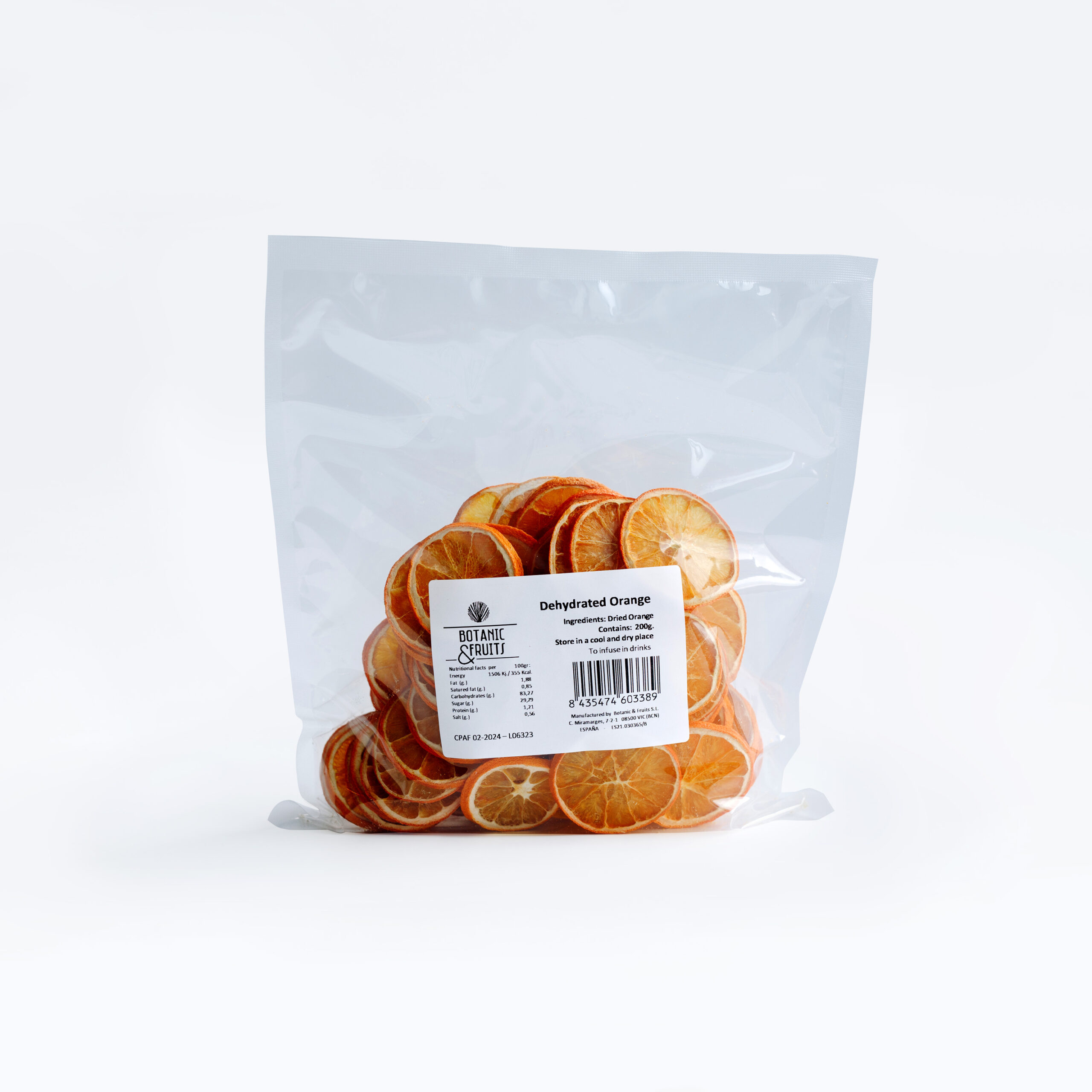 Fruta Deshidratada Botanic Naranja 200G