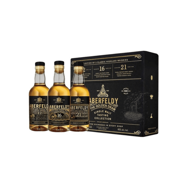 Aberfeldy 12 16 21 20cl pack 3 whisky